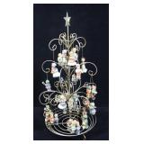 Lot, metal Christmas tree with 29 Goebel ornaments