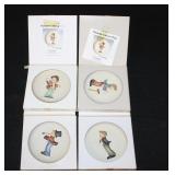 Lot, 4 miniature collectors plates: 1984-1987,