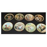 Lot, 8 Hummel sisters plate collection by Danbury