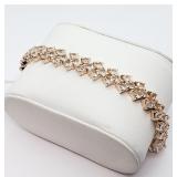 Sterling silver pear shaped claw set morganite