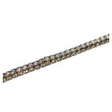 Sterling silver 7" tennis style CZ bracelet