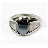 Sterling silver hematite ring, size 9