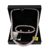 Honora sterling silver 18" taupe freshwater pearl