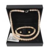 Honora sterling silver 18" pink freshwater pearl