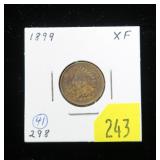 1899 Indian Head cent, XF