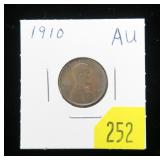 1910 Lincoln cent, AU