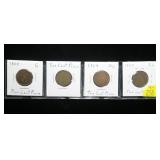 4- 1864 U.S. 2-cent pieces