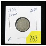 1866 U.S. 3-cent nickel