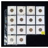 14- High Grade Indian Head cents: XF-AU, 1901-1907