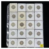 66- Washington quarters, 1932-1964 with one