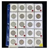 79- Walking Liberty half dollars: 1918-1947, 90%