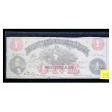 $1 obsolete Virginia Treasury note dated July 21,