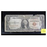 $1 silver certificate Hawaii note, series of 1935A