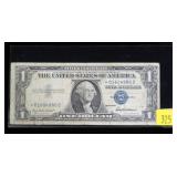 $1 silver certificate star note, series of 1957