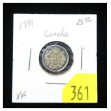 1899 Canadian 5-cent silver