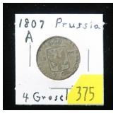 1807A Prussian German 4 groschen