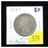 1871 Victoria British florin