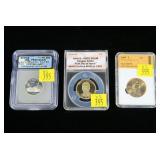 3- Slabbed proof and uncirculated coins: quarter