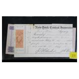Lot, 2 world Bank notes and railroad check