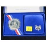 1986 Liberty commemorative Proof dollar, 90%