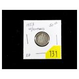 1853 U.S. Seated Liberty dime
