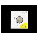 1893-O Barber dime