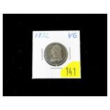 1832 U.S. Capped Bust quarter dollar, VG