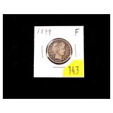 1899 Barber quarter dollar, Fine