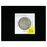 1917 Walking Liberty half dollar