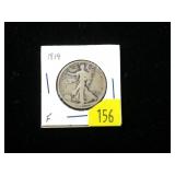 1919 Walking Liberty half dollar, Fine
