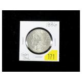 1886 Morgan dollar, gem BU