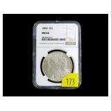 1888 Morgan dollar, NGC slab certified MS-62