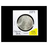 1889 Morgan dollar, gem BU