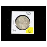 1921 Morgan dollar, gem BU