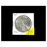 1922 Peace dollar, gem BU