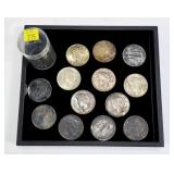 13- Assorted Peace dollars