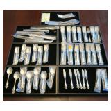 44 - Piece Wallace Sterling Silver Flatware Set,