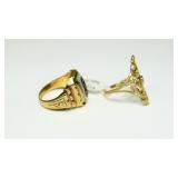Lot: 2 10K Gold Rings
