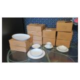 7-piece service for 5 Crown Empire china set: