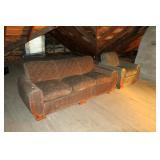 Vintage sofa and chair (covered in attic)
