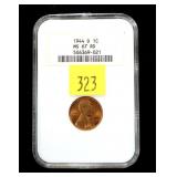 1944-D Lincoln cent, NGC slab certified MS-67 RD