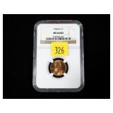 1946-D  Lincoln cent, NGC slab certified MS-66 RD