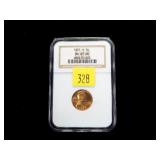 1951-D  Lincoln cent, NGC slab certified MS-67 RD