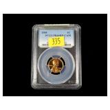 1955  Lincoln cent, PCGS slab certified PR-66 Cam