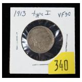 1913 Buffalo nickel, Type I