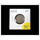 1934-D BUffalo nickel