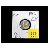 1946 Roosevelt dime, Unc.