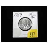 1959 Washington quarter, BU