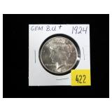 1924 Peace dollar