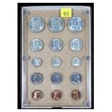 1951 P,D,S Mint set, BU, 15 coins